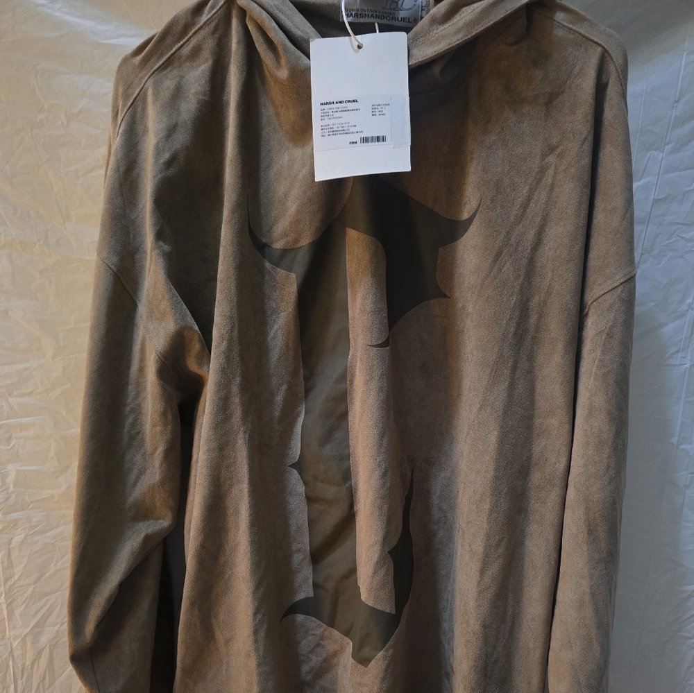 Men's Tan Hooded Jacket